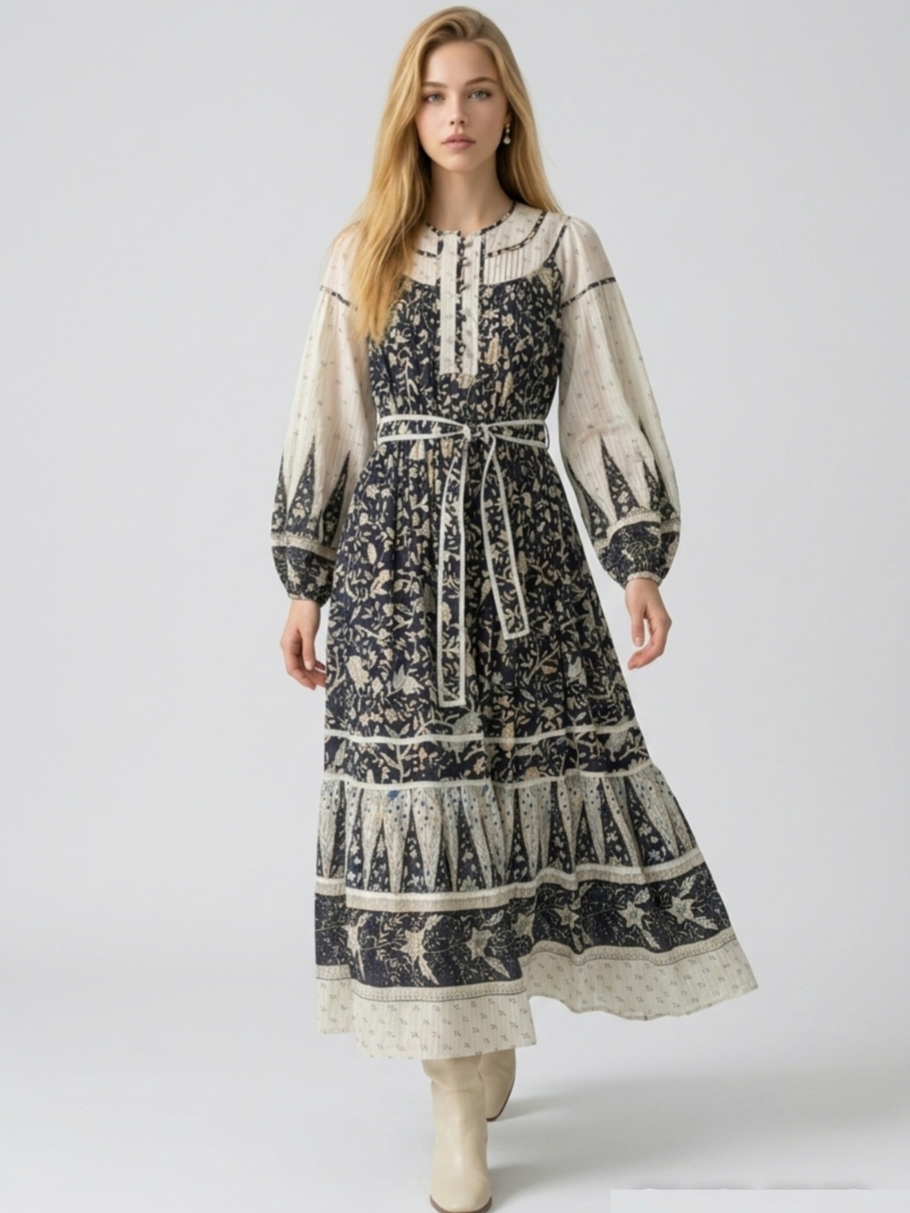 Ulla Johnson Kemala Floral Print Maxi Dress 🌿